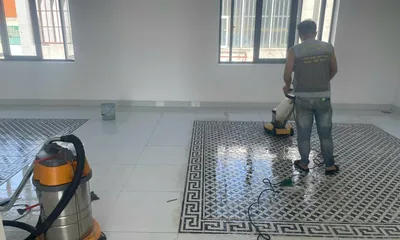 Công trình đánh bóng sàn đá Marble