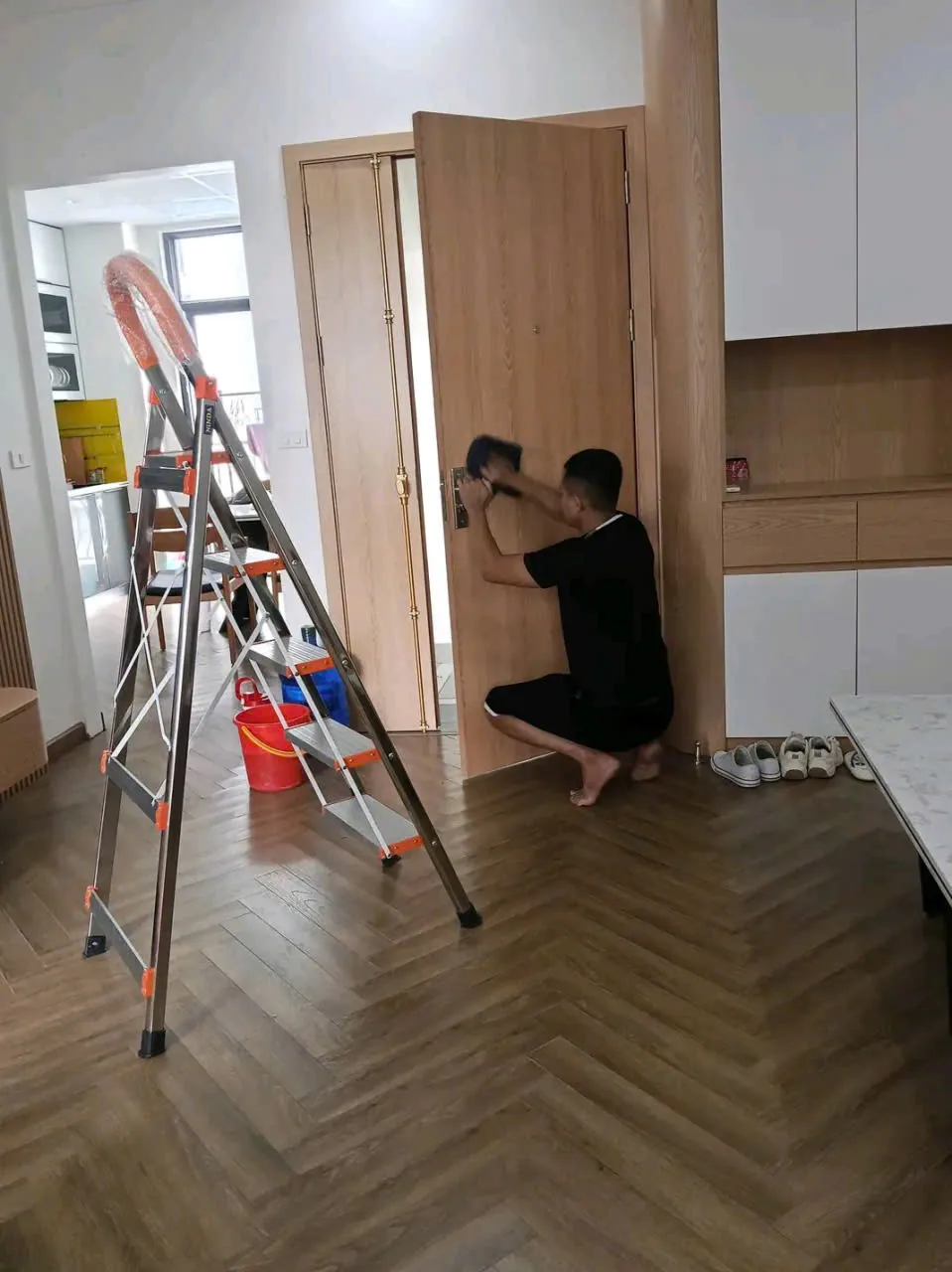 phòng khách căn hộ VinHomes Gardenia Quận 9 sạch bóng