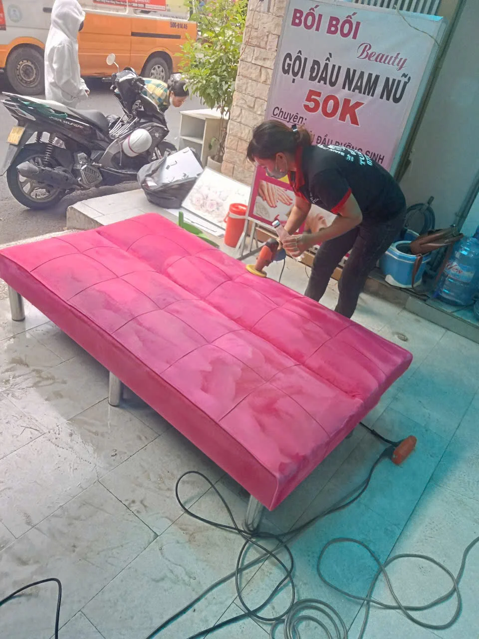 Dịch vụ giặt đệm bông ép chuyên nghiệp xử lý mùi hôi