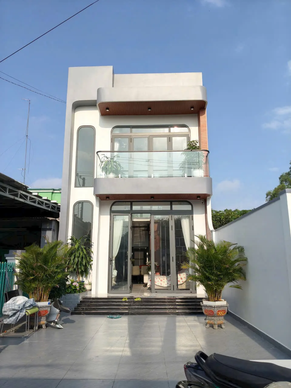mặt tiền nhà phố Tân An Long An sau vệ sinh